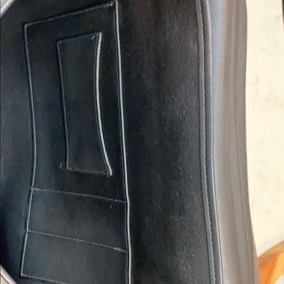 Coach Navy Leather Briefcase Satchel with Strap - Picture 6 of 7